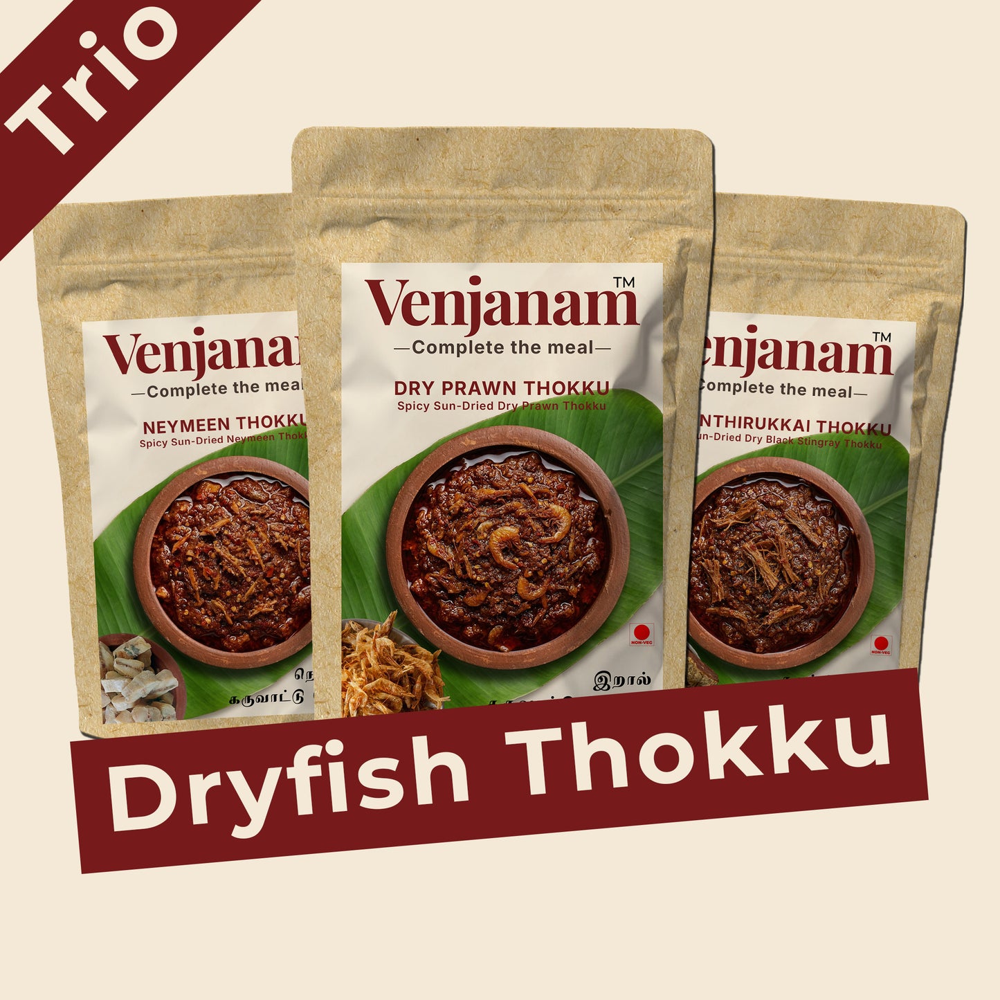 Signature Dry Fish Thokku Trio