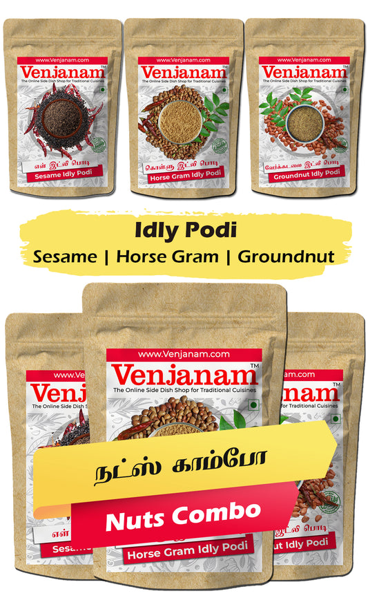 Nuts Idly Podi Combo