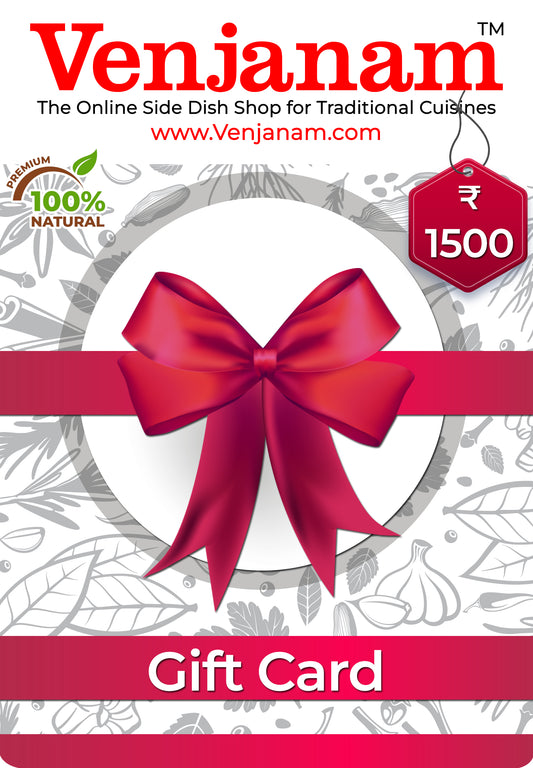 Venjanam Gift card - 1500